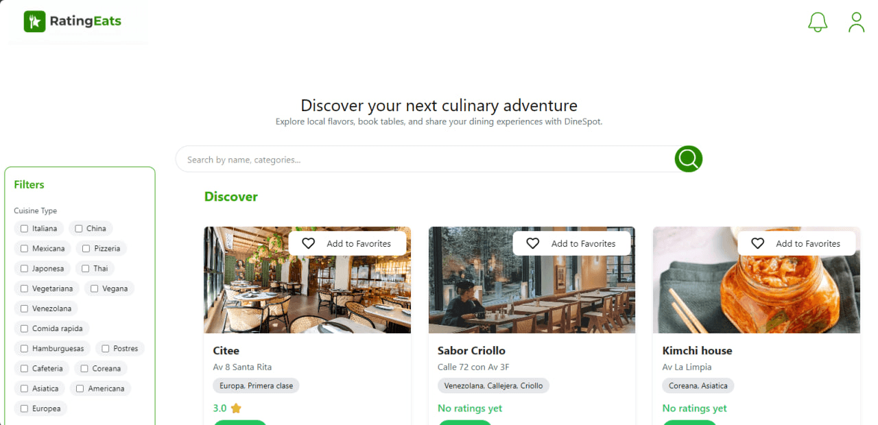RatingEats screenshot 1