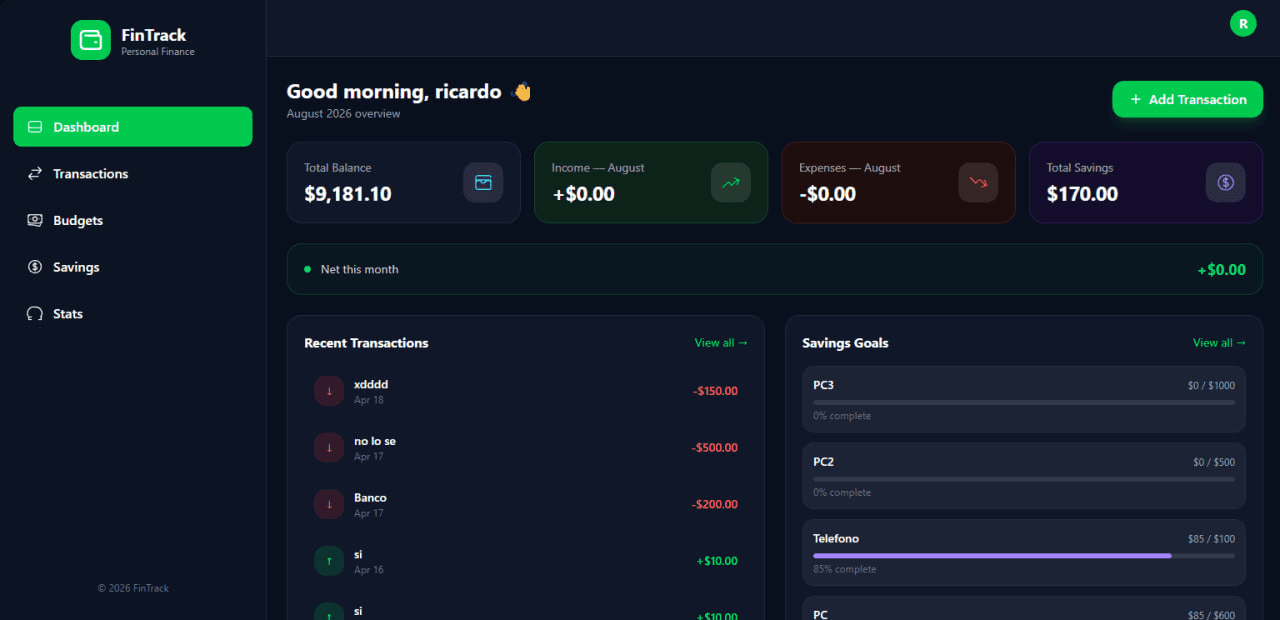 FinanHealth screenshot 1